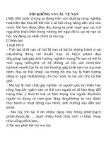 NÓI KHÔNG VS các tệ nạn