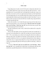 Phát triển chính sách sản phẩm dịch vụ tại Nhà Hàng – Khách Sạn Ngọc Hà