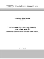 tiêu chuẩn xây dựng bê tông cốt thép