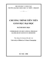 CHƯƠNG TRÌNH TIÊN TIẾN GIÁO DỤC ĐẠI HỌC NGÀNH HOÁ HỌC