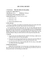 ĐỀ CƯƠNG CHI TIẾT: Phân tích chính sách nông nghiệp