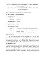 CHƯƠNG TRÌNH ĐÀO TẠO ĐẠT CHUẨN QUỐC TẾ TRÌNH ĐỘ ĐẠI HỌC NGÀNH ĐỊA CHẤT HỌC