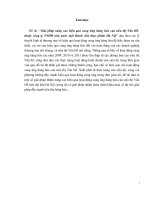 Giải pháp nâng cao hiệu quả cung ứng hàng hóa của siêu thị Vân Hồ- thuộc công ty TNHH nhà nước một thành viên thực phẩm Hà Nội