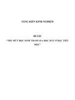 SKKN Thu hút học sinh tham gia học hát ở bậc tiểu học