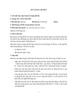 ĐỀ CƯƠNG CHI TIẾT Quy hoạch sử dụng đất đai