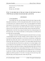 Các giải pháp nâng cao hiệu quả sử dụng vốn kinh doanh tại công ty TNHH Nhà nước một thành viên kinh doanh dịch vụ nhà Hà Nội