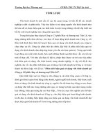 “Phân tích hiệu quả sử dụng vốn kinh doanh tại Công ty Cổ phần May và thương mại Tiên Lữ