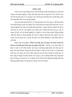 Phân tích hiệu quả sử dụng vốn kinh doanh tại Công ty Cổ phần phát triển máy xây dựng Việt Nam