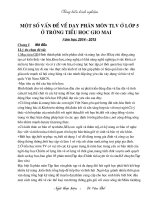 Một số kinh nghiệm về dạy học tập làm văn lớp năm Tại trường Tiểu học Gio Linh