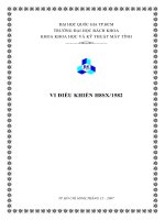 đề tài VI ĐIỀU KHIỂN H8SX-1582
