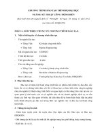 CHƯƠNG TRÌNH ĐÀO TẠO TRÌNH ĐỘ ĐẠI HỌC NGÀNH KỸ THUẬT CÔNG TRÌNH BIỂN