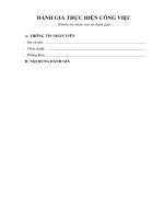 Đánh giá thực hiện công việc