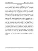 Phân tích hiệu quả sử dụng vốn kinh doanh tại công ty TNHH MTV Toản Sen