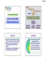 CHƯƠNG 2 BÁO CÁO TÀI CHÍNH TCDN1