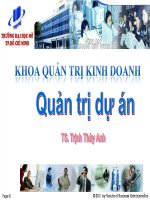 bài giảng quản trị dự án