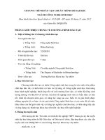 CHƯƠNG TRÌNH ĐÀO TẠO CHUẨN TRÌNH ĐỘ ĐẠI HỌC NGÀNH CÔNG NGHỆ SINH HỌC