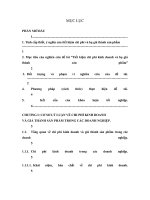 TIẾT KIỆM CHI PHÍ KINH DOANH VÀ HẠ GIÁ THÀNH SẢN PHẨM TẠI CÔNG TY CPDV HOÀNG GIA