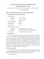 CHƯƠNG TRÌNH ĐÀO TẠO CHUẨN TRÌNH ĐỘ ĐẠI HỌC NGÀNH KHOA HỌC VẬT LIỆU