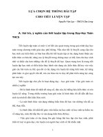 SKKN Lựa chọn hệ thống bài tập cho tiết luyện tập Toán