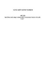 SKKN Hướng dẫn học sinh lớp 2 giải bài Toán có lời văn