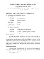 CHƯƠNG TRÌNH ĐÀO TẠO CHUẨN TRÌNH ĐỘ ĐẠI HỌC NGÀNH CÔNG NGHỆ HẠT NHÂN