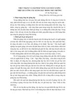 THỰC TRẠNG VÀ GIẢI PHÁP NÂNG CAO CHẤT LƯỢNG HIỆU QUẢ CÔNG TÁC GIẢNG DẠY TRONG NHÀ TRƯỜNG