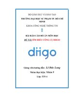 BÀI BÁO CÁO ĐỒ ÁN MÔN HỌC TÌM HIỂU CÔNG CỤ DIIGO