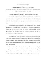 Một số biện pháp nâng cao chất lượng chăm sóc giáo dục trẻ trong Trường Mầm non Tân Đức huyện Đầm Dơi theo hướng đổi mới