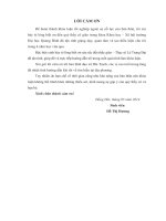 Khoá luận tốt nghiệp Lịch sử Một số đặc trưng văn hóa nổi bật của làng Lý Hòa