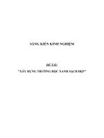 SKKN Xây dựng trường học xanh sạch đẹp ở Tiểu học