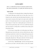 VAI TRÒ CÔNG TÁC QUẢN LÝ GIÁO DỤC VỆ SINH AN TOÀN THỰC PHẨM VỀ DINH DƯỠNG – SỨC KHỎE TRẺ Ở TRƯỜNG MẦM NON