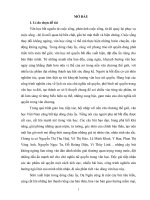 Khoá luận tốt nghiệp Văn học Sắc thái nữ quyền trong tiểu thuyết Gia đình bé mọn của Dạ Ngân