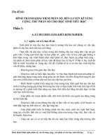 Hình thành khái niệm phân số, rèn luyện kỹ năng cộng, trừ phân số cho học sinh tiểu học