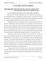 Đổi mới phương pháp dạy học hình thành khái niệm số tự nhiên ở lớp 1