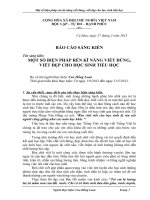 Một số biện pháp bồi dưỡng chuyên môn cho giáo viên ở Trường Mầm non