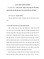 Một số biện pháp trong công tác bồi dưỡng chuyên môn cho đội ngũ giáo viên trường Tiểu học Mỹ Bình