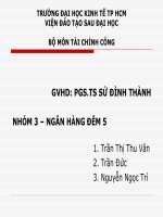 THUYẾT TRÌNH MÔN TÀI CHÍNH CÔNG Xem xét lại những tác động của chính sách tài khóa lên tổng thể kinh tế vĩ mô một sự phân tích tách biệt sử dụng kỹ thuật SVAR
