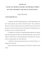 Tạo sự say mê, hứng thú học tập môn địa lí thông qua việc tích lũy, lồng ghép tư liệu địa lí vào bài giảng