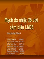 Mạch đo nhiệt độ với cảm biến LM35cảm biến LM35