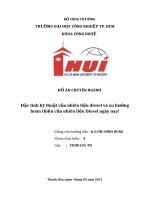 đặc tính kỹ thuật của nhiên liệu diesel và xu hướng hoàn thiện của nhiên liệu Diesel ngày nay