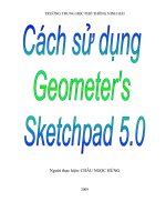 Sáng kiến kinh nghiệm cách sử dụng phần mềm Geometer’s Sketchpad 5.0