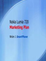 Lập kế hoạch marketing cho sản phẩm điện thoại Nokia Lumia 720 của Công ty Nokia Việt Nam