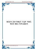 BÁO CÁO THỰC TẬP NHÀMÁY BIA VINAKEN