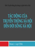 Tác động của truyền thông xã hội đến đời sống xã hội