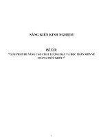 SKKN Giải pháp nâng cao chất lượng dạy và học phân môn vẽ trang trí ở khối 7