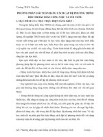 Phương pháp giải toán bằng cách lập hệ phương trình đối với bài toán công việc và vòi nước