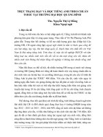 THỰC TRẠNG DẠY VÀ HỌC TIẾNG ANH THEO CHUẨN TOEIC TẠI TRƯỜNG ĐẠI HỌC QUẢNG BÌNH