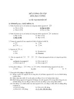 đề cương ôn tập hóa đại cương