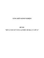 SKKN Rèn luyện kỹ năng lập biểu đồ Địa lý lớp 12