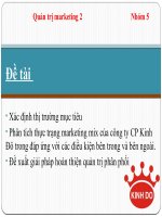 Phân tích chiến lược quản trị marketing mix của Kinh Đô và giải pháp về quản trị phân phối